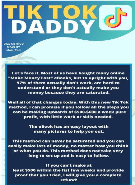 How Tik Tok Daddy Make $3K Monthly On Tik Tok